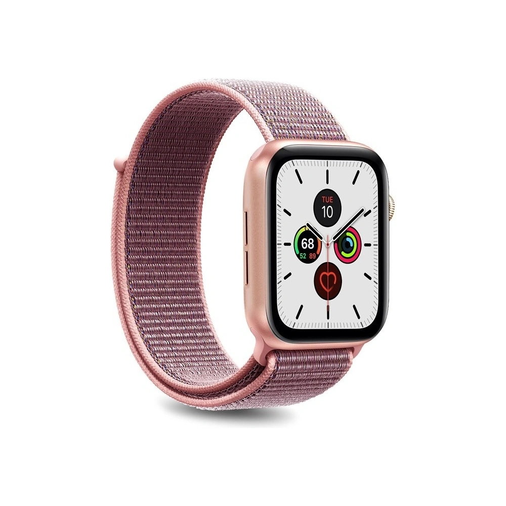 Hurtownia GSM - Nylonový pásek PURO Band Apple Watch 4/5/6/7/SE/8/9/Ultra 44/45/49mm (Růžový) - PUR198PNK - {ean13} - Hurt