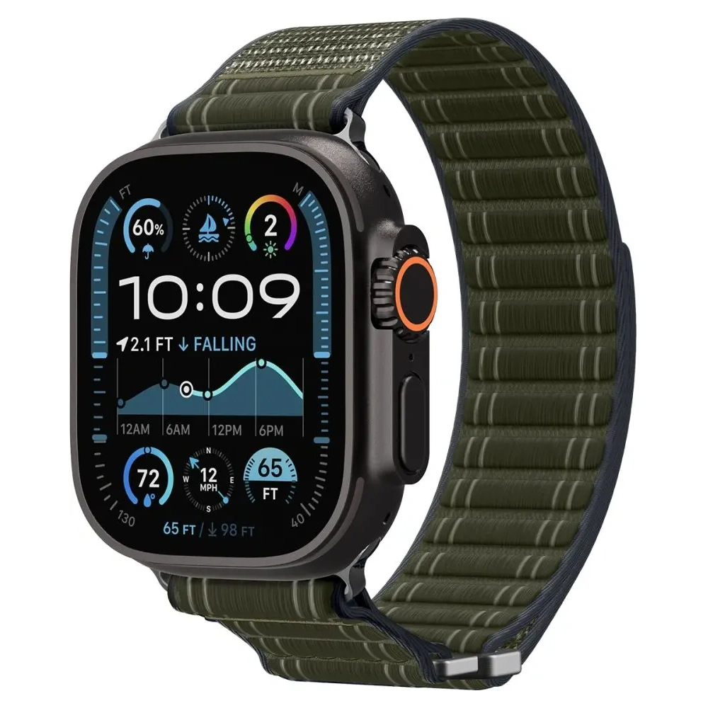 Pasek Spigen WBF0 Band Apple Watch 8 / 9 / 10 / 11 / Se / Ultra (44 / 45 / 46 / 49 Mm) Green Pasek Spigen WBF0 Band Apple Watch 8 / 9 / 10 / 11 / Se / Ultra (44 / 45 / 46 / 49 Mm) Green