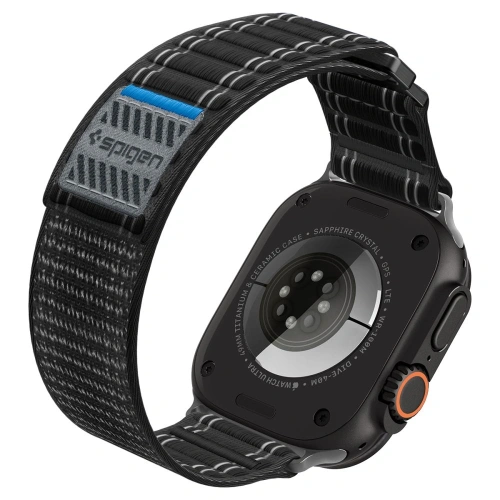 Pasek Spigen WBF0 Band Apple Watch 8 / 9 / 10 / 11 / Se / Ultra (44 / 45 / 46 / 49 Mm) Black