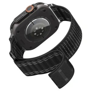 Pasek Spigen WBF0 Band Apple Watch 8 / 9 / 10 / 11 / Se / Ultra (44 / 45 / 46 / 49 Mm) Black