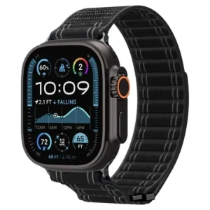 Pasek Spigen WBF0 Band Apple Watch 8 / 9 / 10 / 11 / Se / Ultra (44 / 45 / 46 / 49 Mm) Black