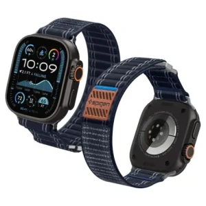 Pasek Spigen WBF0 Band Apple Watch 8 / 9 / 10 / 11 / Se / Ultra (44 / 45 / 46 / 49 Mm) Navy
