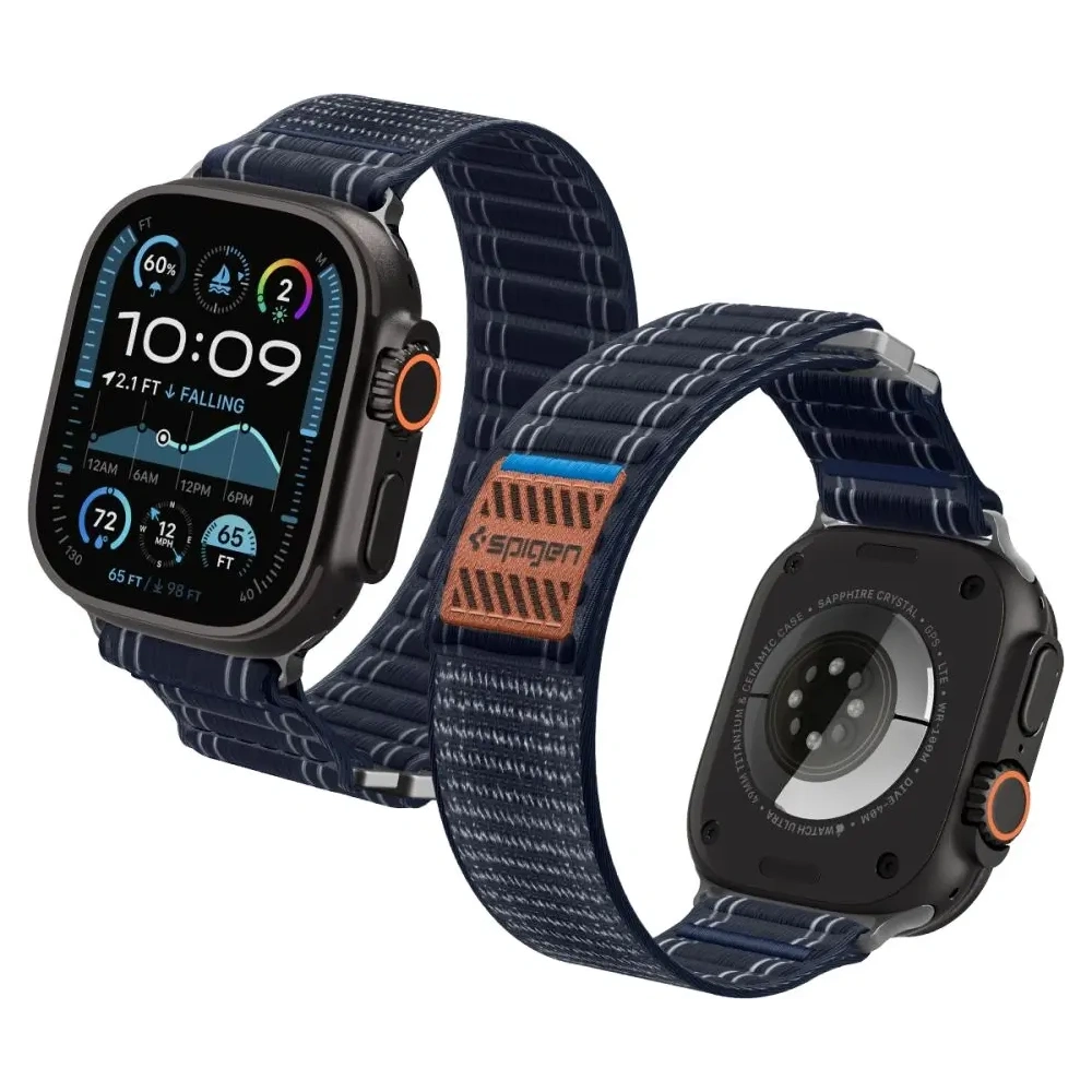 Pasek Spigen WBF0 Band Apple Watch 8 / 9 / 10 / 11 / Se / Ultra (44 / 45 / 46 / 49 Mm) Navy Pasek Spigen WBF0 Band Apple Watch 8 / 9 / 10 / 11 / Se / Ultra (44 / 45 / 46 / 49 Mm) Navy