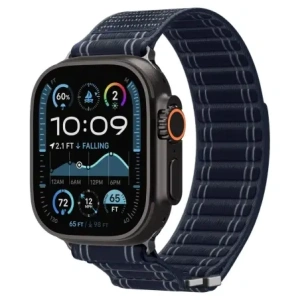 Pasek Spigen WBF0 Band Apple Watch 8 / 9 / 10 / 11 / Se / Ultra (44 / 45 / 46 / 49 Mm) Navy