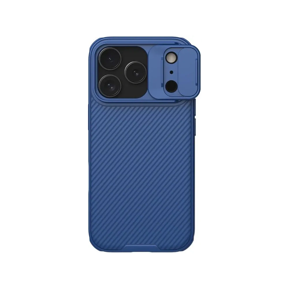 Etui Nillkin Camshield Pro z osłoną aparatu iPhone 17 Pro Blue / Niebieski Etui Nillkin Camshield Pro z osłoną aparatu iPhone 17 Pro Blue / Niebieski