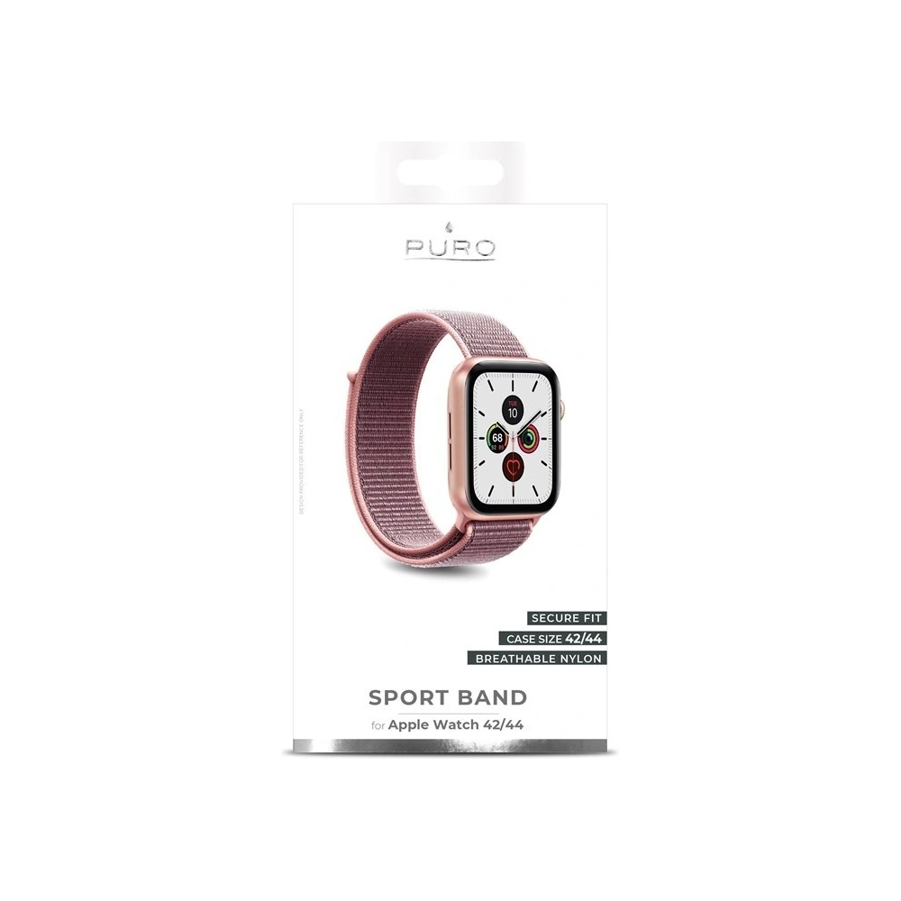 Hurtownia GSM - Nylonový pásek PURO Band Apple Watch 4/5/6/7/SE/8/9/Ultra 44/45/49mm (Růžový) - PUR198PNK - {ean13} - Hurt