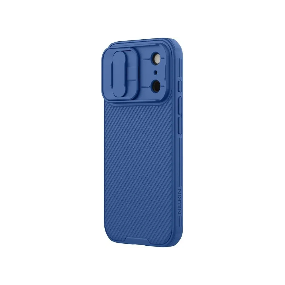 Etui Nillkin Camshield Pro z osłoną aparatu iPhone 17 Pro Blue / Niebieski Etui Nillkin Camshield Pro z osłoną aparatu iPhone 17 Pro Blue / Niebieski