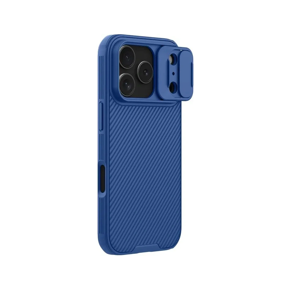 Etui Nillkin Camshield Pro z osłoną aparatu iPhone 17 Pro Blue / Niebieski Etui Nillkin Camshield Pro z osłoną aparatu iPhone 17 Pro Blue / Niebieski