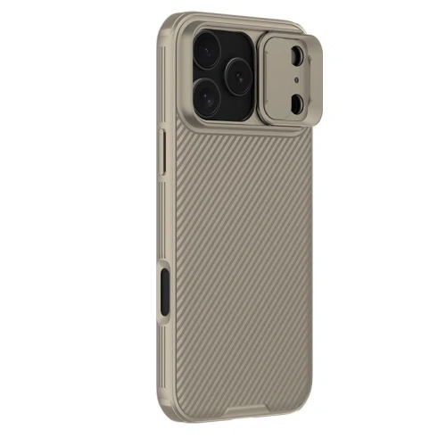 Etui Nillkin Camshield Pro z osłoną aparatu iPhone 17 Pro Max Golden / ZŁoty