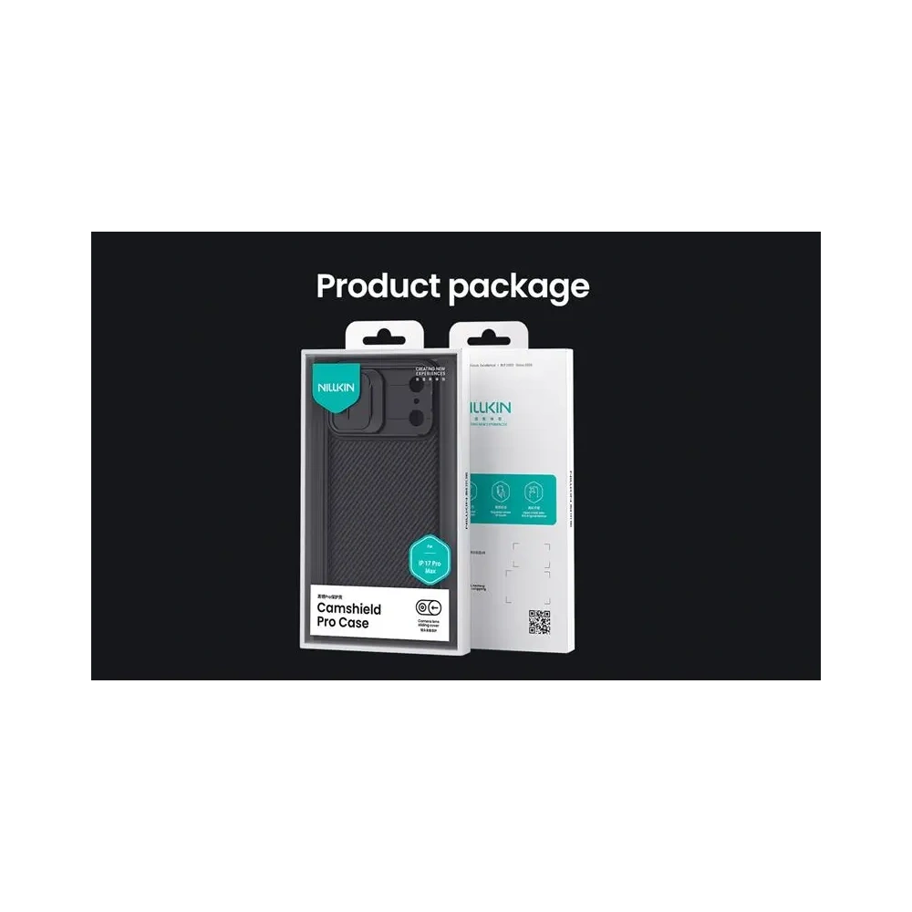 Etui Nillkin Camshield Pro z osłoną aparatu iPhone 17 Pro Max Golden / ZŁoty