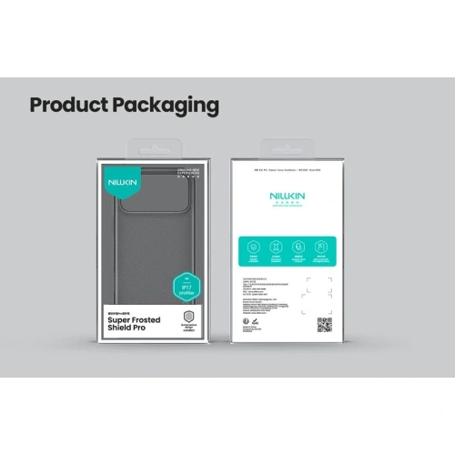 Etui Nillkin Super Shield Pro iPhone 17 Pro Max, Przezroczysty Czarny