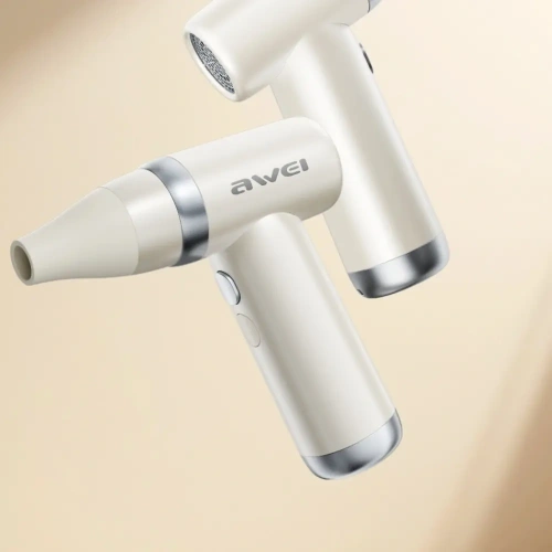 Wielofunkcyjny wiatrak AWEI F40 3w1 3300mAh biały