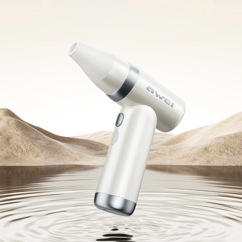 Wielofunkcyjny wiatrak AWEI F40 3w1 3300mAh biały