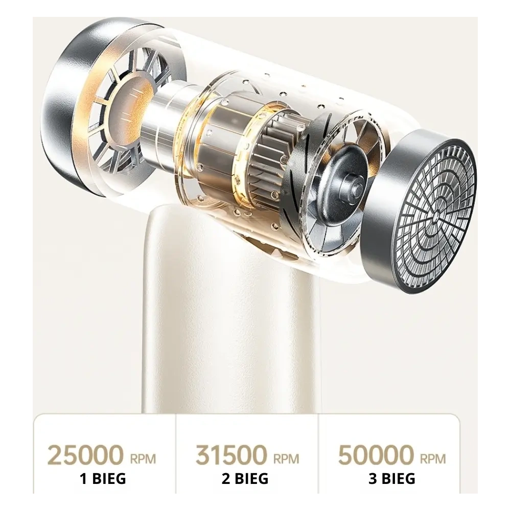 Wielofunkcyjny wiatrak AWEI F40 3w1 3300mAh biały