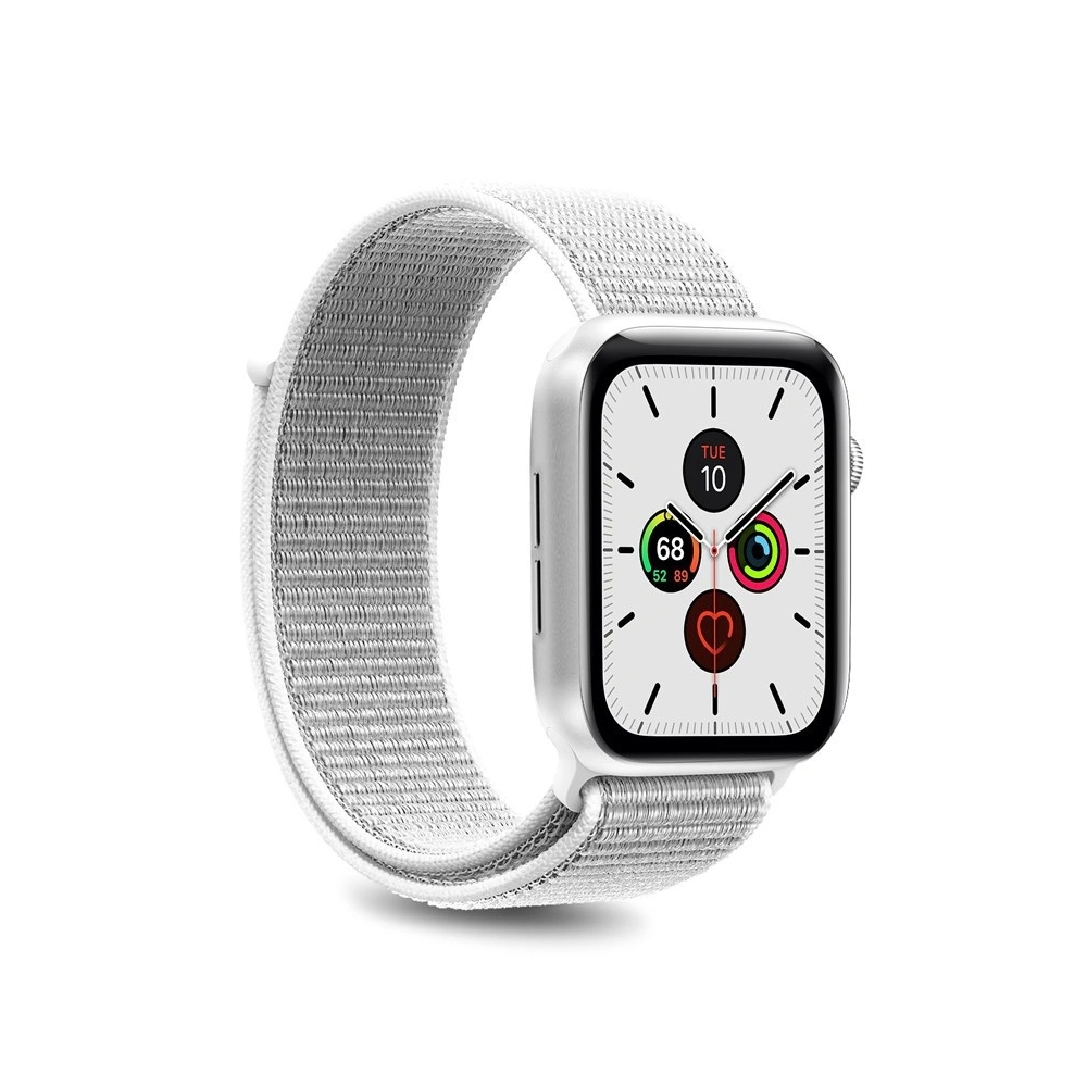 Hurtownia GSM - Nylonový pásek PURO Band Apple Watch 4/5/6/7/SE/8/9/Ultra 44/45/49mm (Bílý) - PUR201WHT - {ean13} - Hurt