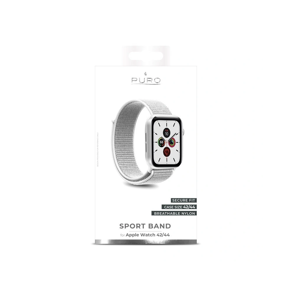 Hurtownia GSM - Nylonowy pasek PURO Band Apple Watch 4/5/6/7/SE/8/9/Ultra 44/45/49mm (Biały) - PUR201WHT - {ean13} - Hurt