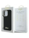 Etui Guess do Apple iPhone 16 Pro Max hardcase Silicone Script Metal Logo & Frame czarny