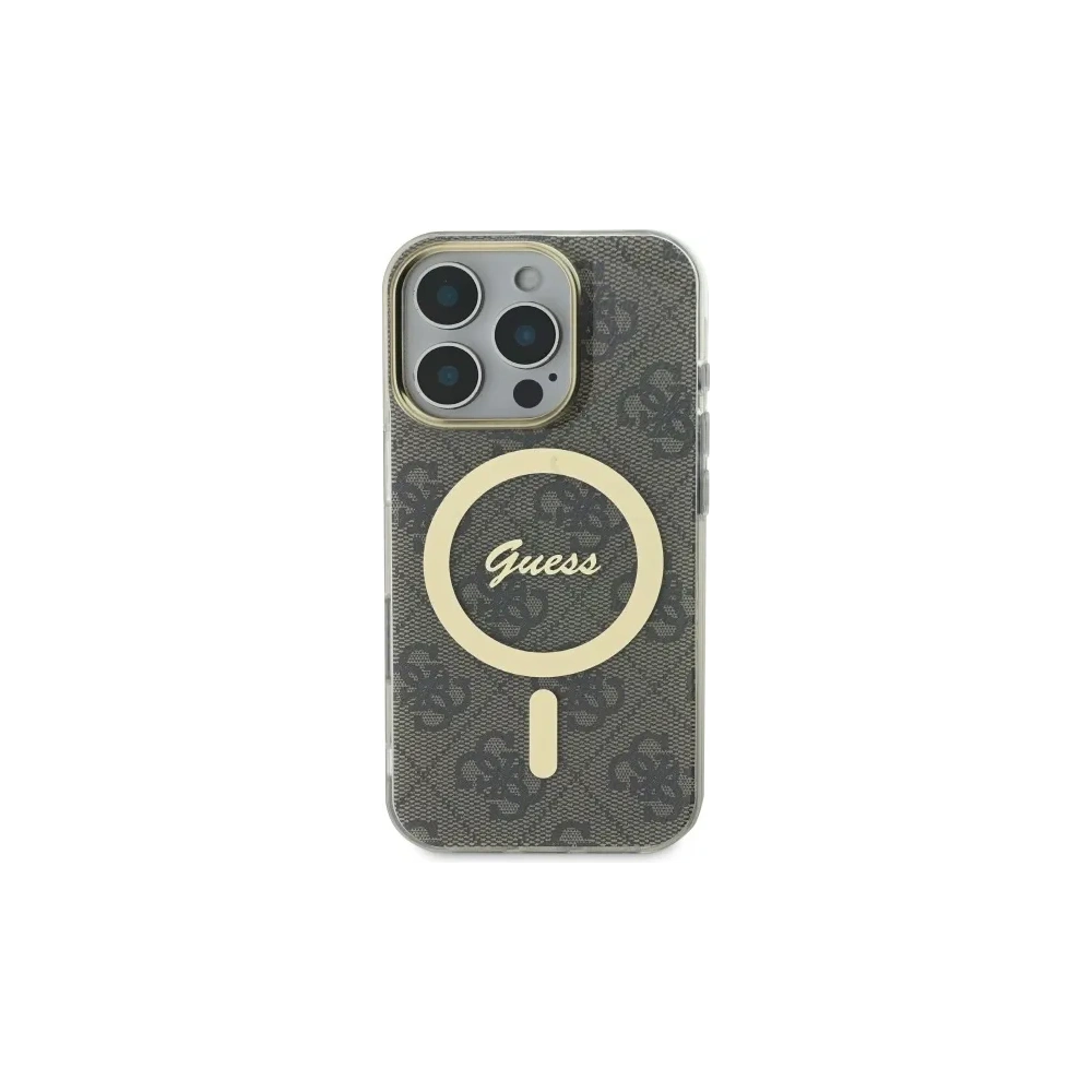 Etui Guess do Apple iPhone 16 Pro hardcase IML 4G MagSafe brązowy