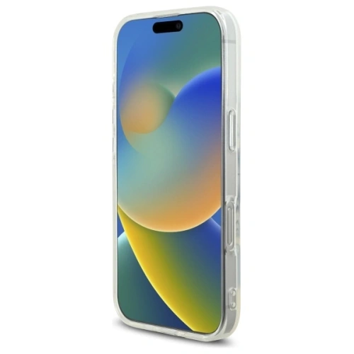 Etui Guess do Apple iPhone 16 Pro hardcase IML Rhinestones MagSafe biały