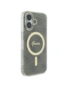 Etui Guess do Apple iPhone 16 Plus hardcase IML 4G MagSafe brązowy