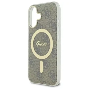 Etui Guess do Apple iPhone 16 Plus hardcase IML 4G MagSafe brązowy