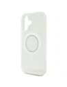 Etui Guess do Apple iPhone 16 Plus hardcase IML Rhinestones MagSafe biały