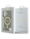Etui Guess do Apple iPhone 16 hardcase IML 4G MagSafe brązowy Etui Guess do Apple iPhone 16 hardcase IML 4G MagSafe brązowy