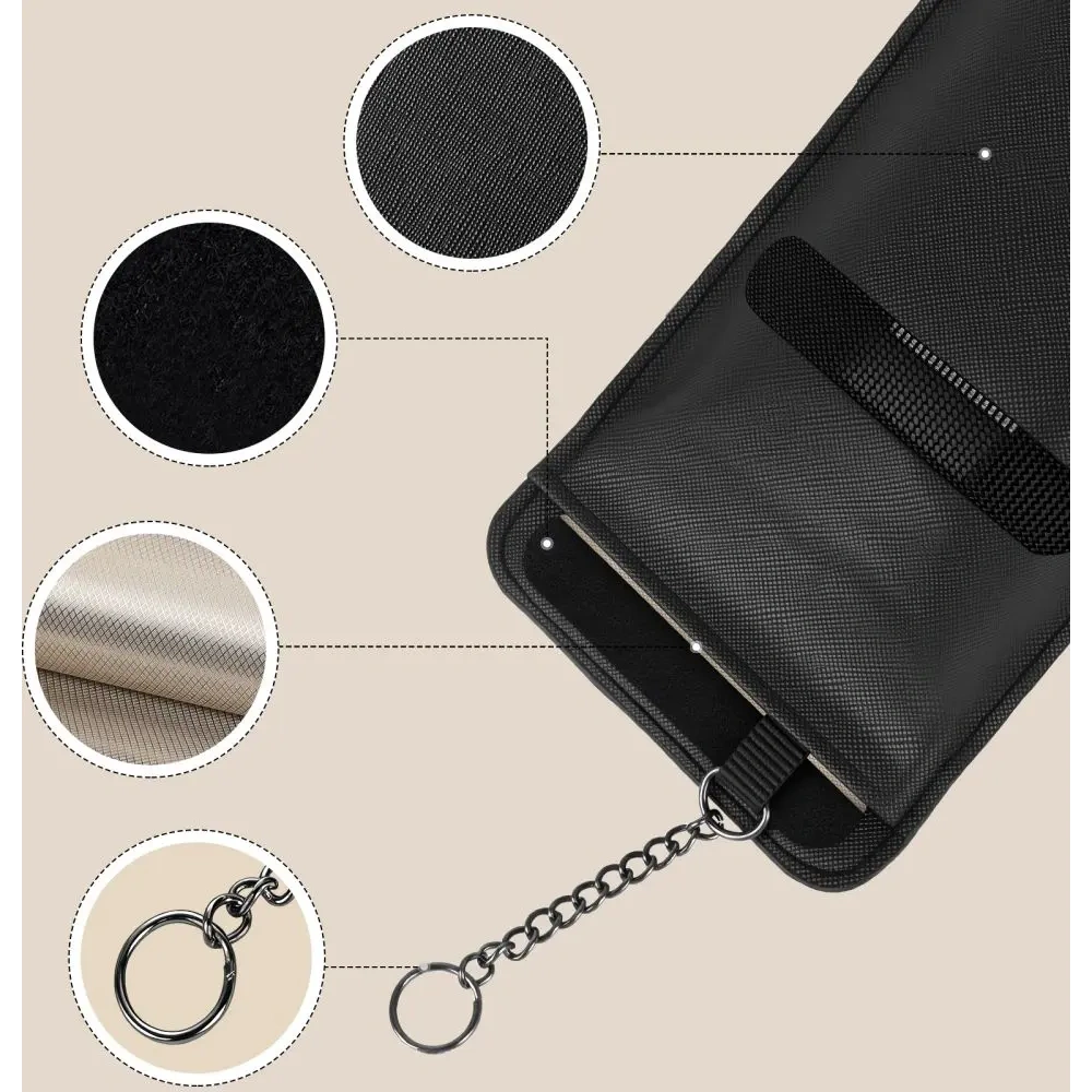 Klatka Faradaya Tech-Protect KLR400 Pouch Keyless RFID Signal Blocker Case Black