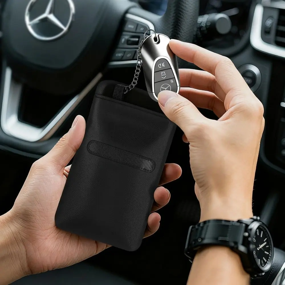 Klatka Faradaya Tech-Protect KLR400 Pouch Keyless RFID Signal Blocker Case Black