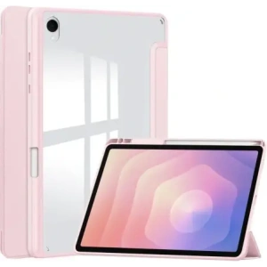 Etui z klapką Bizon Case Tab Clear Matt do Samsung Galaxy Tab S11 różowe
