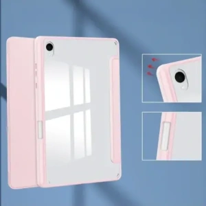 Etui z klapką Bizon Case Tab Clear Matt do Samsung Galaxy Tab S11 różowe