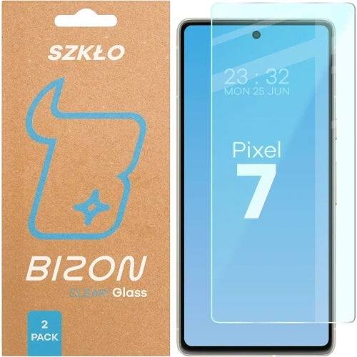 Szkło hartowane Bizon Glass Clear Duo do Google Pixel 7 [2 PACK]