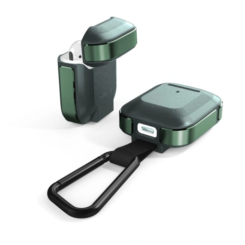 Pancerne etui X-Doria Defense Trek Apple AirPods 1/2 (Midnight Green)