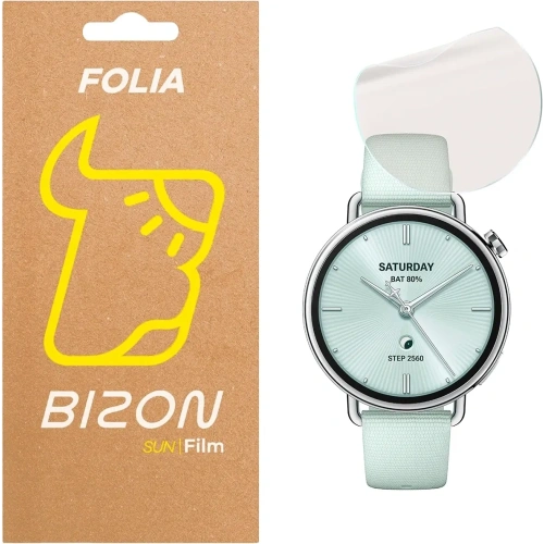 Folia matowa Bizon Glass Watch Film Sun do Xiaomi Watch S4 41mm
