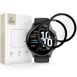 Szkło hybrydowe Tech-Protect Glass Flex+ do Garmin Venu 4 45mm Black [2 PACK]