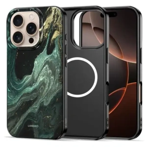 Etui Tech-Protect Lamano MagSafe do Apple iPhone 16 Pro Verde Aura