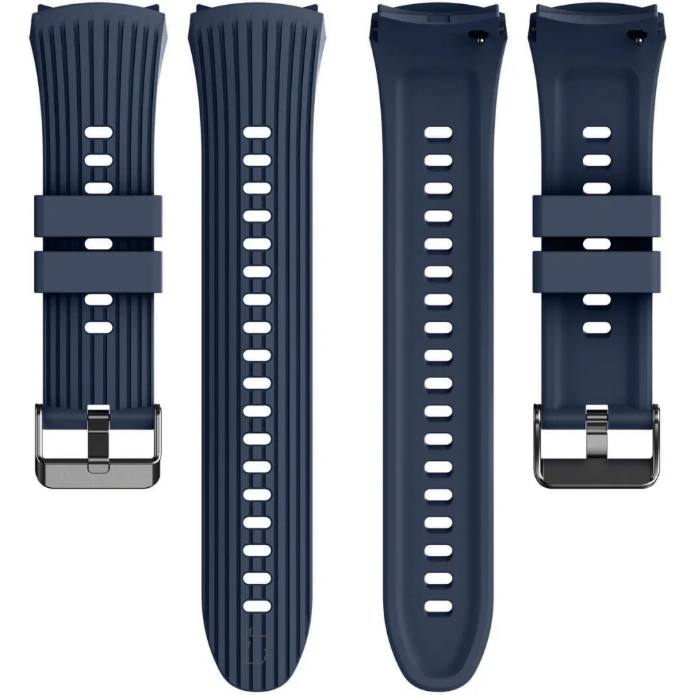 Silikonowy pasek Bizon Strap Watch Silicone T do Huawei Watch 5 46mm granatowy