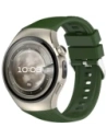 Silikonowy pasek Bizon Strap Watch Silicone T do Huawei Watch 5 46mm ciemnozielony