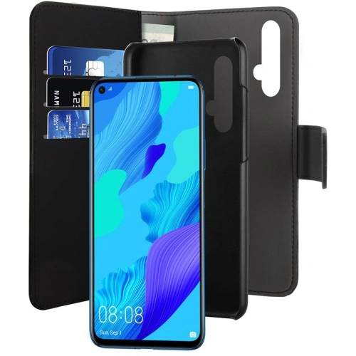 Etui PURO Wallet Detachable 2w1 Huawei Nova 5T (czarny)