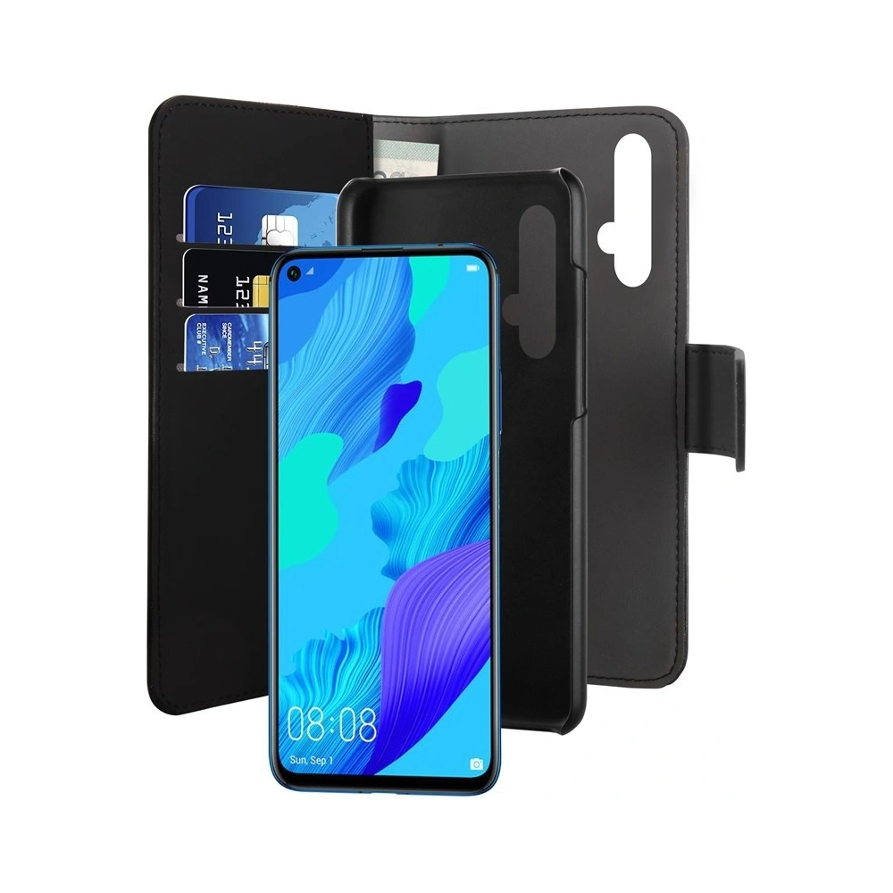 Hurtownia GSM - Etui PURO Wallet Odnímatelný 2w1 Huawei Nova 5T (černý) - PUR202BLK - {ean13} - Hurt
