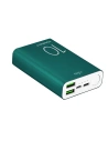 Powerbank PURO Compact 10000mAh 2 x USB-A, 1 x USB-C, 15W, Li-Poly (zielony)