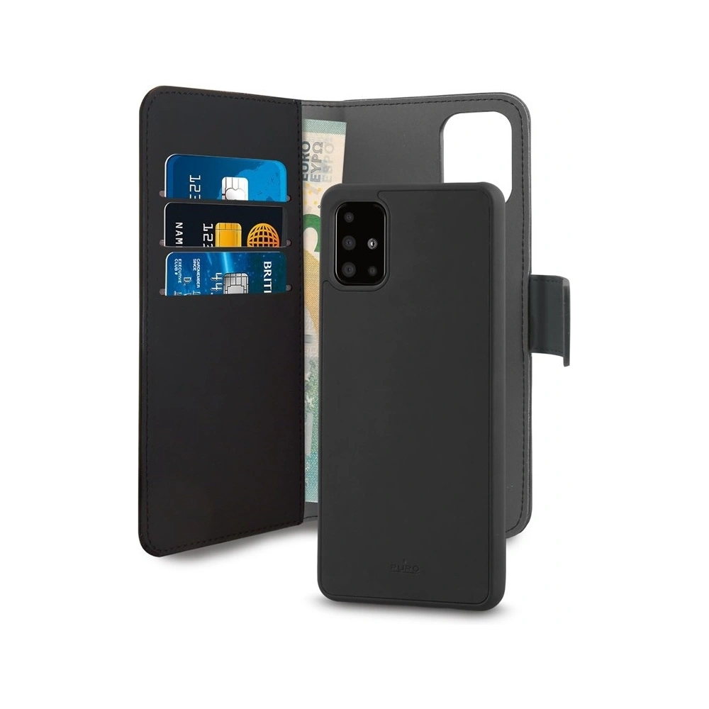 Hurtownia GSM - Etui PURO Wallet Detachable 2w1 Samsung Galaxy A51 (černý) - PUR205BLK - {ean13} - Hurt