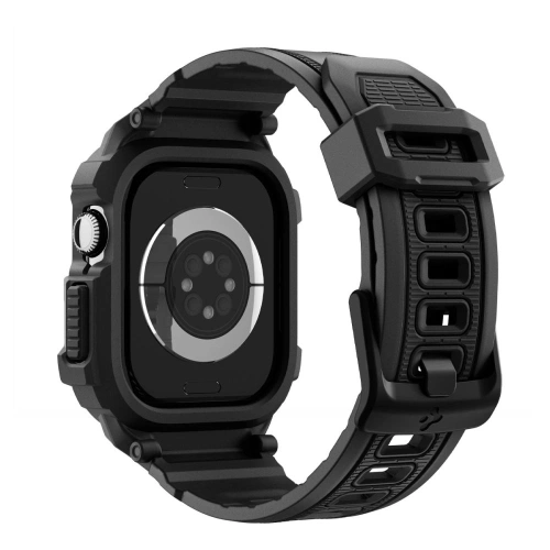 Etui z paskiem Spigen Rugged Armor Pro V2 do Apple Watch 10 / 11 42mm Matte Black