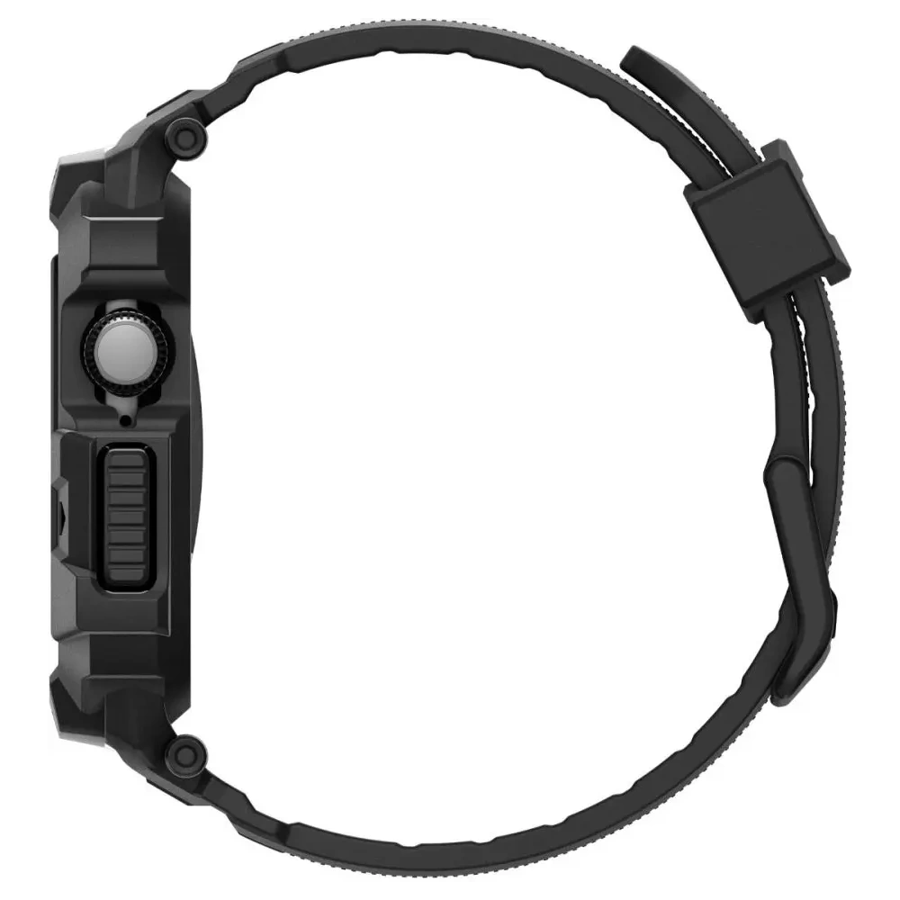 Etui z paskiem Spigen Rugged Armor Pro V2 do Apple Watch 10 / 11 42mm Matte Black Etui z paskiem Spigen Rugged Armor Pro V2 do Apple Watch 10 / 11 42mm Matte Black