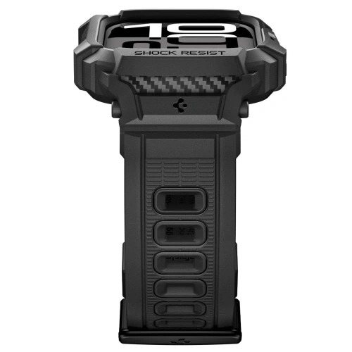 Etui z paskiem Spigen Rugged Armor Pro V2 do Apple Watch 10 / 11 42mm Matte Black