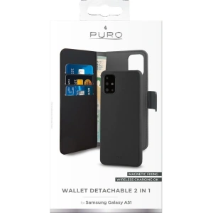 Wholesale PURO Wallet Detachable 2in1 Samsung Galaxy A51 (black) - PUR205BLK - {ean13} - Hurt