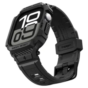 Etui z paskiem Spigen Rugged Armor Pro V2 do Apple Watch 10 / 11 42mm Matte Black
