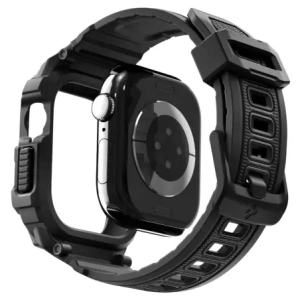 Etui z paskiem Spigen Rugged Armor Pro V2 do Apple Watch 10 / 11 42mm Matte Black