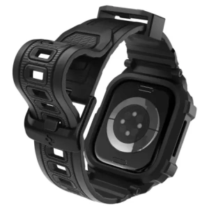 Etui z paskiem Spigen Rugged Armor Pro V2 do Apple Watch 10 / 11 42mm Matte Black