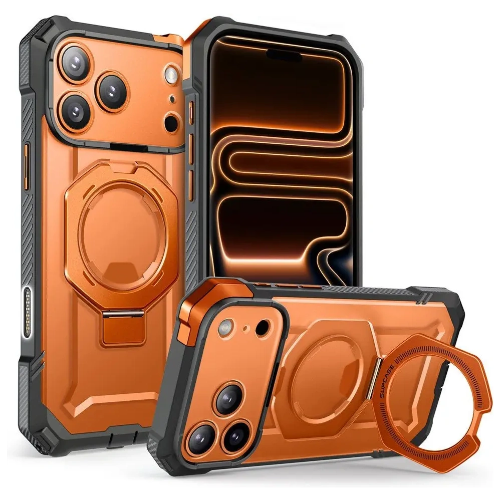 Etui Supcase Unicorn Beetle Grip Mag MagSafe do Apple iPhone 17 Pro Clear/coral Etui Supcase Unicorn Beetle Grip Mag MagSafe do Apple iPhone 17 Pro Clear/coral